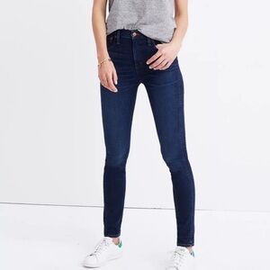 Madewell 10” High-Rise Skinny Jeans in Hayes Wash Size 27
